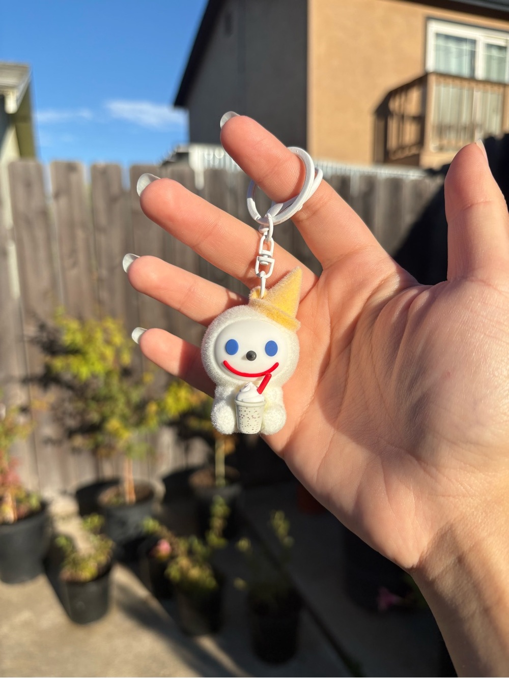Jack in the Box Jibbi Keychain - Creamy White